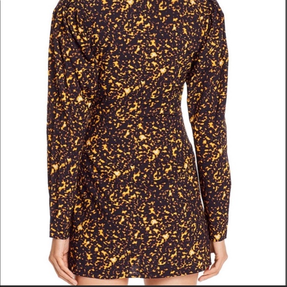 WeWoreWhat Blanca Printed Wrap Dress Tortoise - Picture 5 of 6